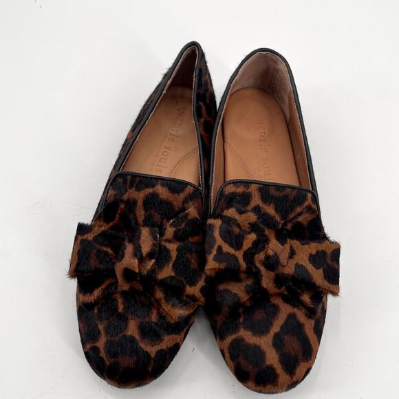 GENTLE SOULS by Kenneth Cole Eugene Ribbon Bow Leopard Loafers // 7 - Picture 2 of 9